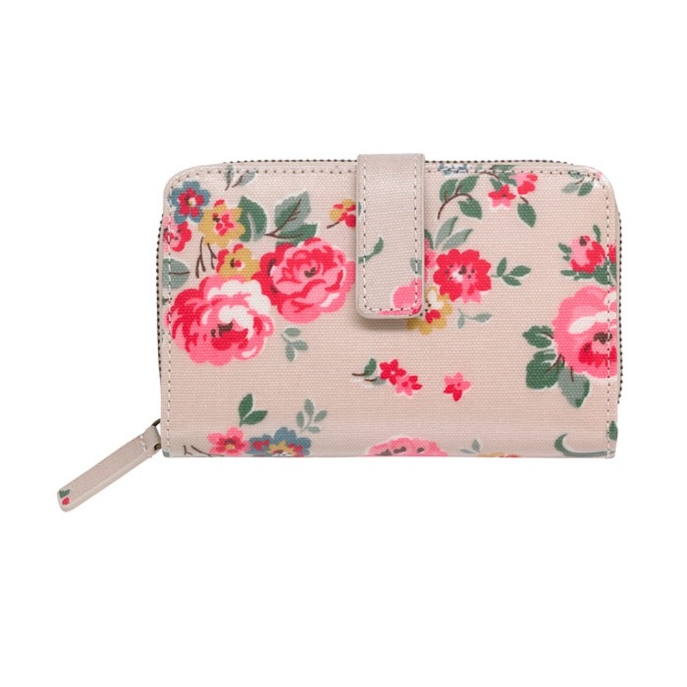 Wells Rose Folded Zip Wallet